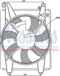Ventilator radiator racire Nissens 85088