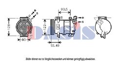 COMPRESOR CLIMATIZARE AKS DASIS 851813N - Piesa auto compatibila cu mai multe marci