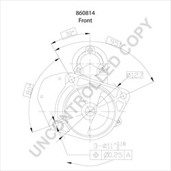 ELECTROMOTOR PRESTOLITE ELECTRIC 860814 - Piesa auto compatibila cu mai multe marci