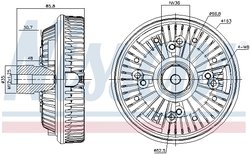 Cupla ventilator radiator Nissens 86148