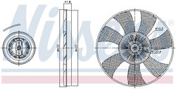 Cupla ventilator radiator Nissens 86221
