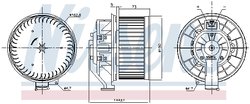 Ventilator habitaclu Nissens 87532