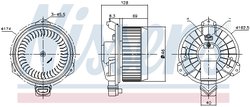 VENTILATOR HABITACLU NISSENS 87723 - Compatibil cu FIAT, SUZUKI