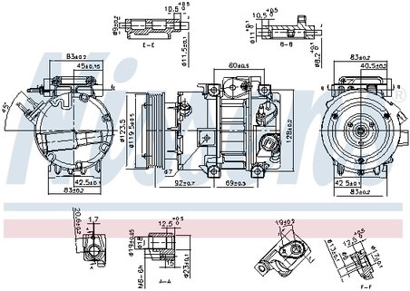 Compresor climatizare Nissens 890917