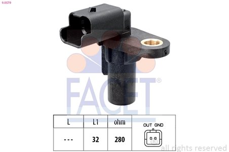 Senzor impulsuri arbore cotit FACET 9.0579
