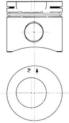 PISTON KOLBENSCHMIDT 90563600 - Compatibil cu FENDT