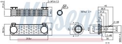 Radiator ulei / termoflot Nissens 90997