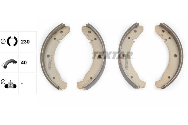 SET SABOTI FRANA TEXTAR 91007800 - Compatibil cu PORSCHE, VW