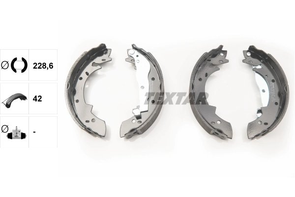 SET SABOTI FRANA TEXTAR 91030400 - Compatibil cu BMW, PEUGEOT, RENAULT