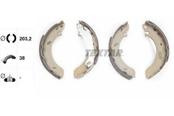 Set saboti frana Textar 91043800