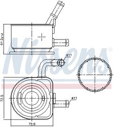 Radiator ulei / termoflot Nissens 91230
