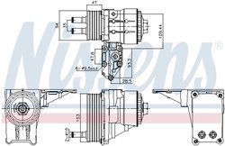 Radiator ulei / termoflot Nissens 91328