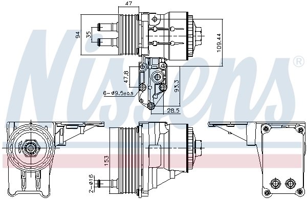 Radiator ulei / termoflot Nissens 91328