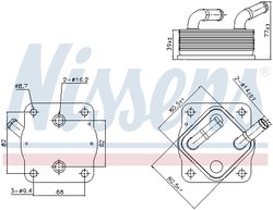 Radiator ulei / termoflot Nissens 91378