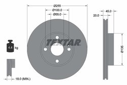 DISC FRANA TEXTAR 92096800 - Compatibil cu EUNOS, MAZDA
