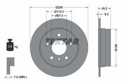Disc frana Textar 92099703
