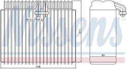 Evaporator aer conditionat Nissens 92171