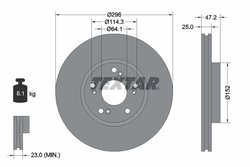 DISC FRANA TEXTAR 92195000 - Compatibil cu HONDA