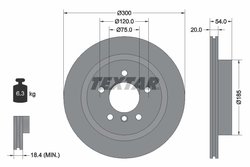 DISC FRANA TEXTAR 92196605 - Compatibil cu BMW
