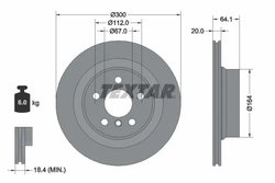 DISC FRANA TEXTAR 92326905 - Compatibil cu BMW, BMW (BRILLIANCE)