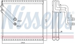 EVAPORATOR AER CONDITIONAT NISSENS 92409 - Compatibil cu AUDI, CUPRA, MAN, SEAT, SKODA, VW