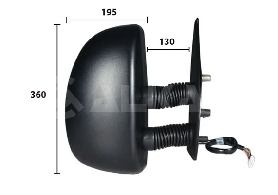 OGLINDA EXTERIOARA ALKAR 9257961 - Compatibil cu CITROEN, FIAT, PEUGEOT