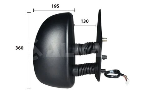 OGLINDA EXTERIOARA ALKAR 9257961 - Compatibil cu CITROEN, FIAT, PEUGEOT