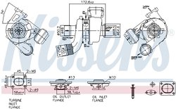 TURBINA NISSENS 93522 - Compatibil cu ALFA ROMEO, FIAT