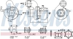 TURBINA NISSENS 93618 - Compatibil cu RENAULT TRUCKS