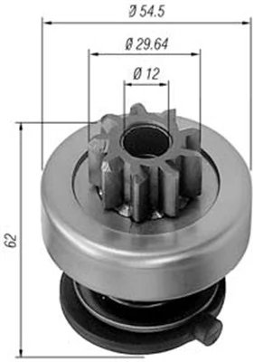 Pinion electromotor Magneti Marelli 940113020167