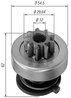 Pinion electromotor Magneti Marelli 940113020167