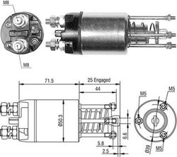 SOLENOID ELECTROMOTOR MAGNETI MARELLI 940113050460 - Piesa auto compatibila cu mai multe marci
