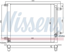 Radiator climatizare Nissens 940542
