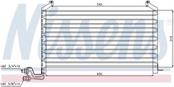 RADIATOR CLIMATIZARE NISSENS 94088 - Compatibil cu SAAB