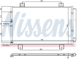 RADIATOR CLIMATIZARE NISSENS 940697 - Compatibil cu TOYOTA
