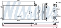 RADIATOR CLIMATIZARE NISSENS 941150 - Compatibil cu LEXUS