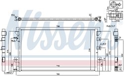 RADIATOR CLIMATIZARE NISSENS 94680 - Compatibil cu CHRYSLER, DODGE, PLYMOUTH
