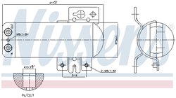 Uscator aer conditionat Nissens 95746
