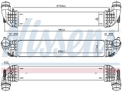 Intercooler Nissens 96140