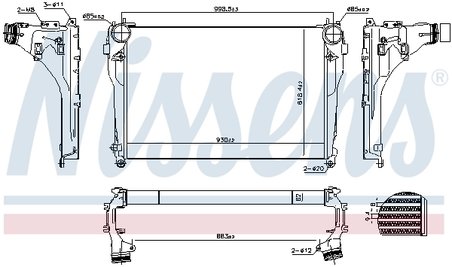 Intercooler Nissens 961565
