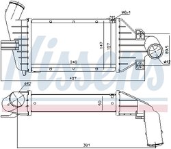 Intercooler Nissens 96863