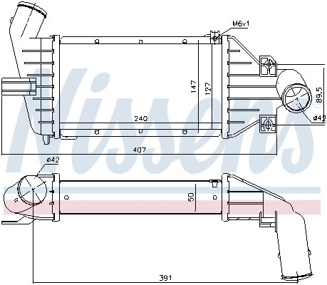 Intercooler Nissens 96863