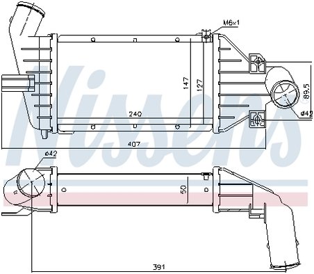 Intercooler Nissens 96863