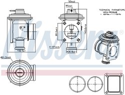 Supapa EGR Nissens 98353