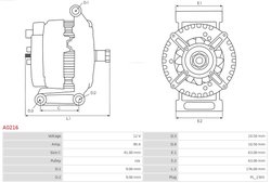 Alternator AS-PL A0216