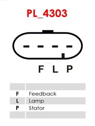 ALTERNATOR AS-PL A1043 - Compatibil cu CHEVROLET, OPEL, VAUXHALL