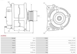Alternator AS-PL A1055S