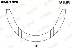 SAIBA DISTANTIER, ARBORE COTIT GLYCO A241/2 STD - Compatibil cu CATERHAM, CITROEN, FENGXING, FIAT, FORD, FSO, HAWTAI, LANCIA, LA