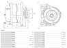 ALTERNATOR AS-PL A3002 - Compatibil cu RENAULT