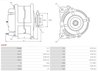 ALTERNATOR AS-PL A4036 - Compatibil cu AUSTIN-HEALEY